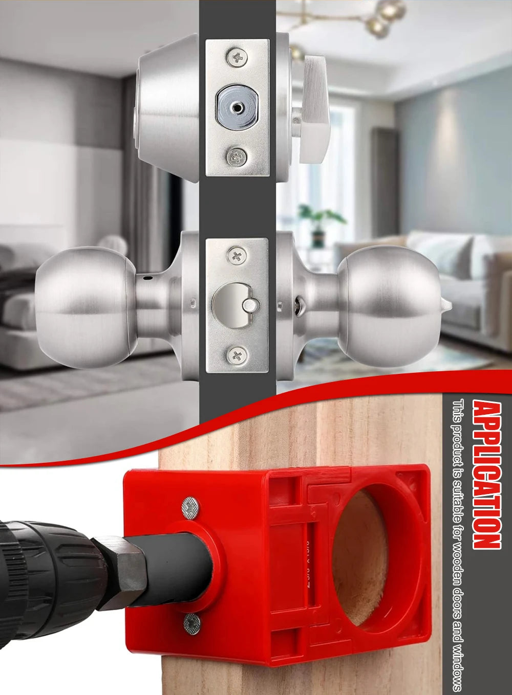 Adjustable Door Hinge Installation Jig Kit