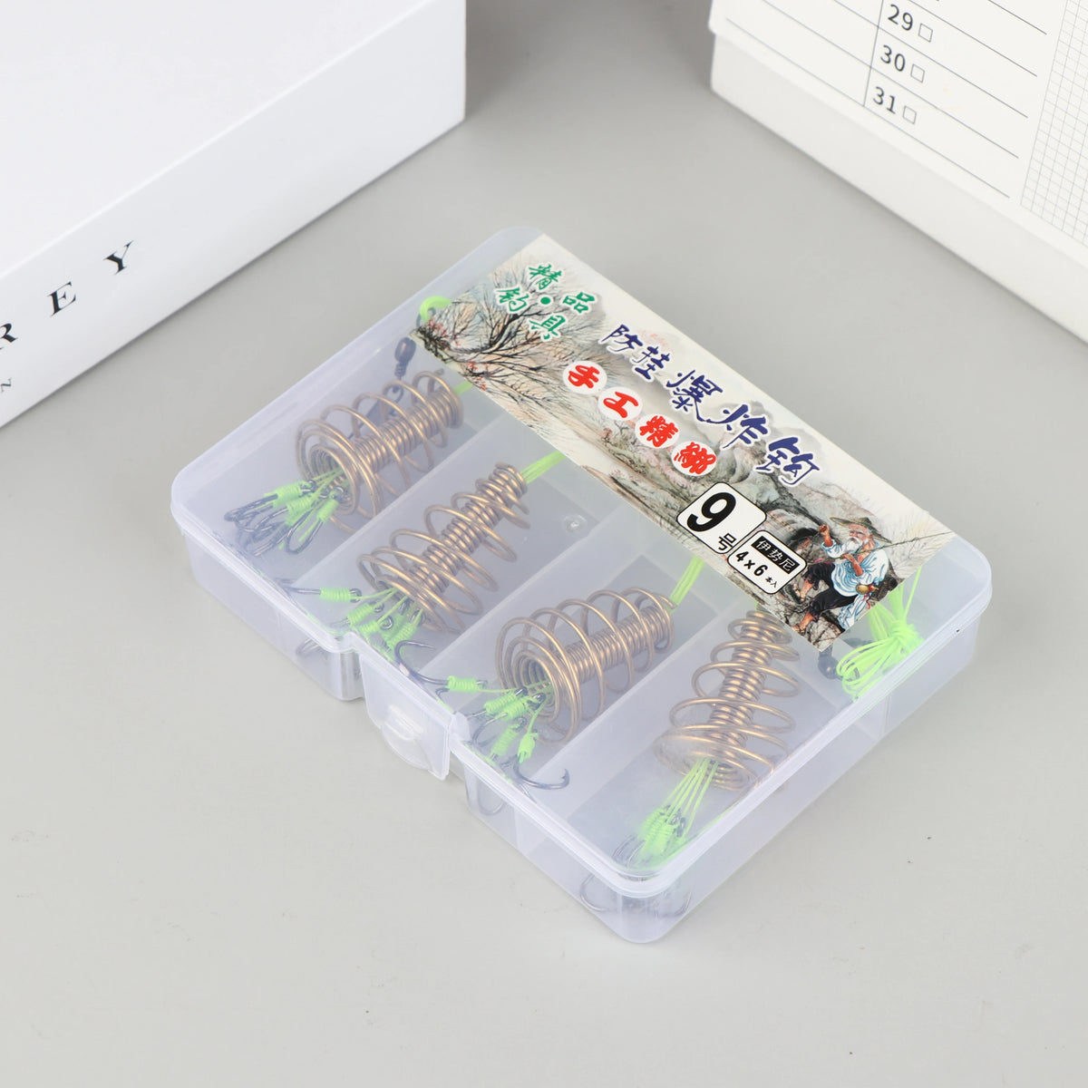 4PCS Explosive Carp Spring Hook Set