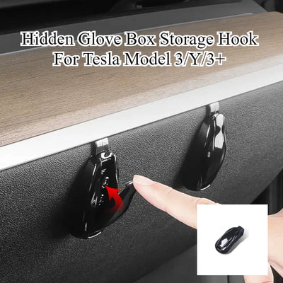 Tesla Model 3/Y Hidden Glove Box Storage Hook