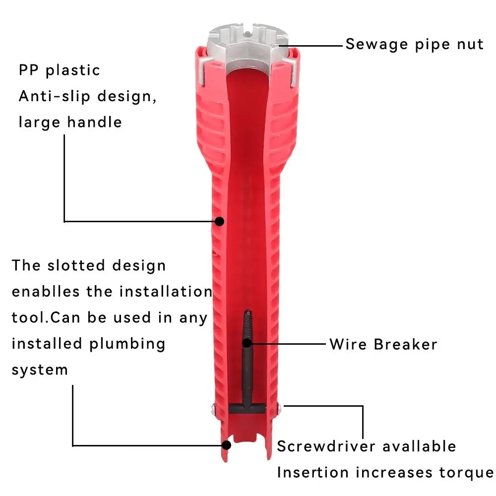 8-in-1 Sink Faucet Wrench