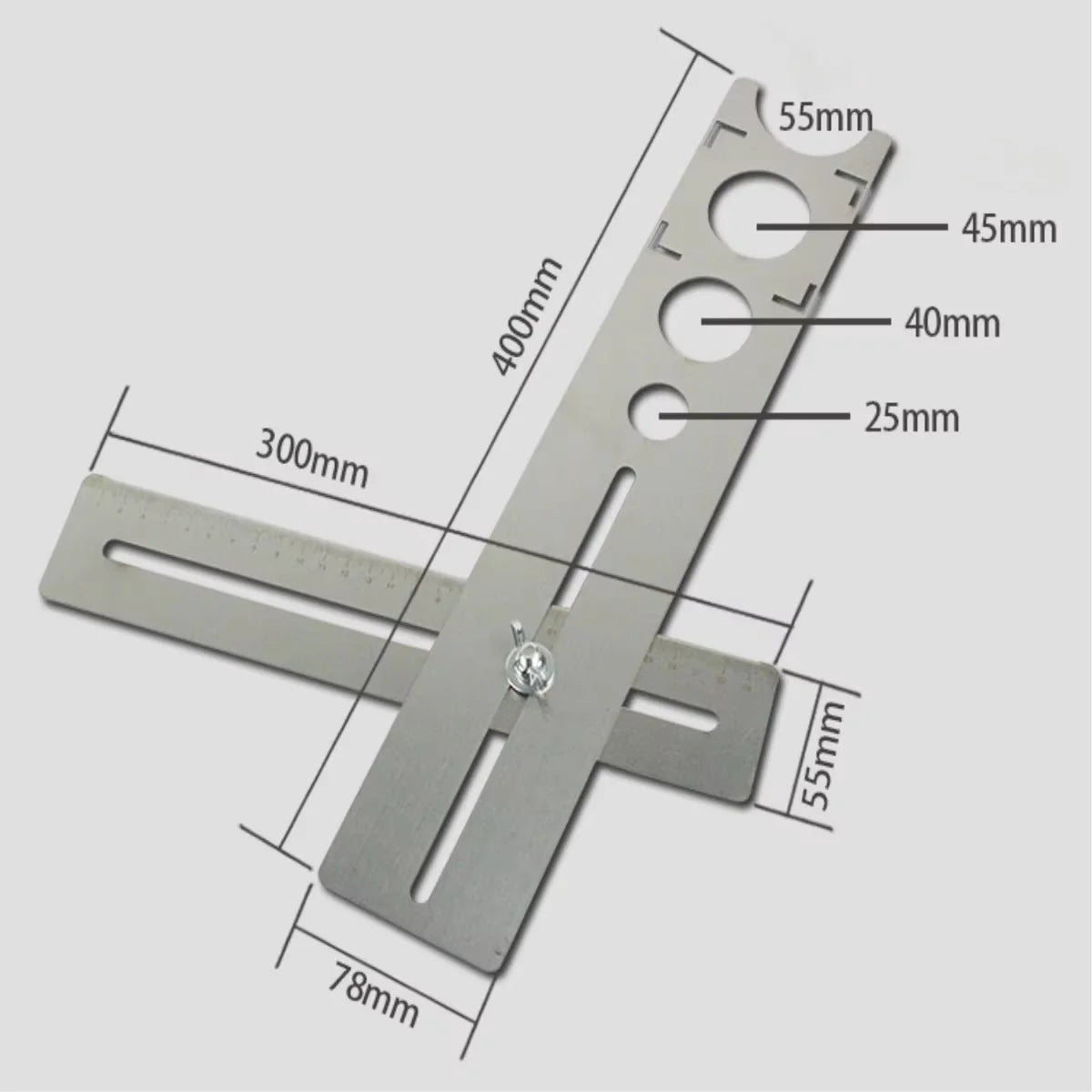 Adjustable Tile Hole Centering Drill Guide Jig