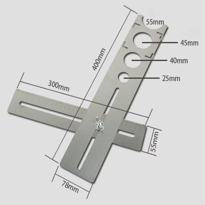 Adjustable Tile Hole Centering Drill Guide Jig