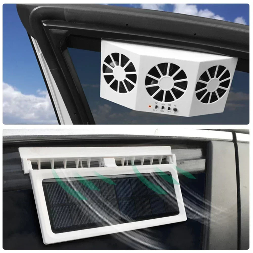 Triple Window Car Fan