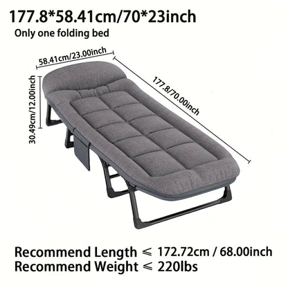 Heavy-Duty Folding Bed with Mattress