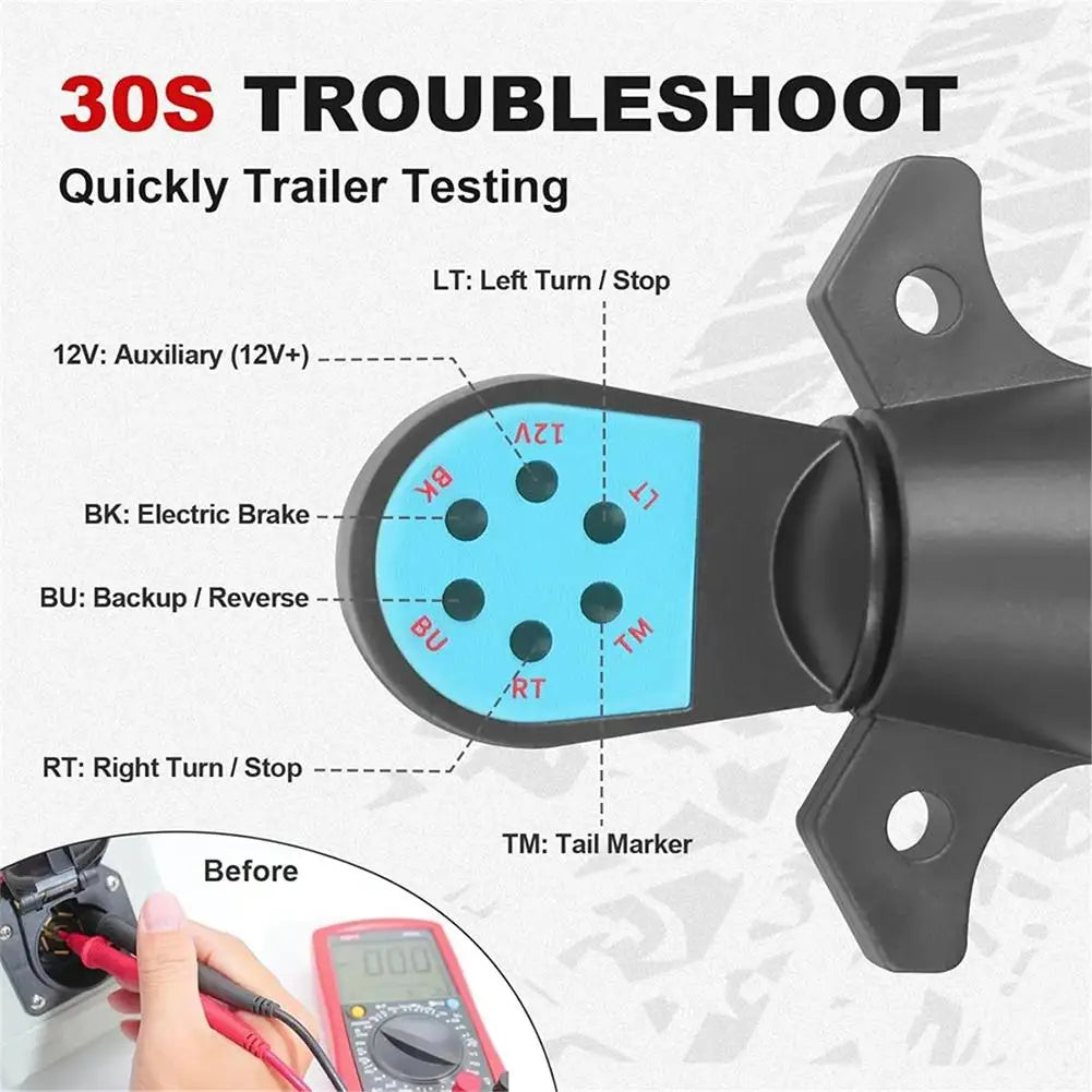 7-Pin Trailer Plug & Tail Light Circuit Tester