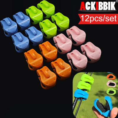 12-Piece Universal Quick-Attach Fishing Rod Holder Clips