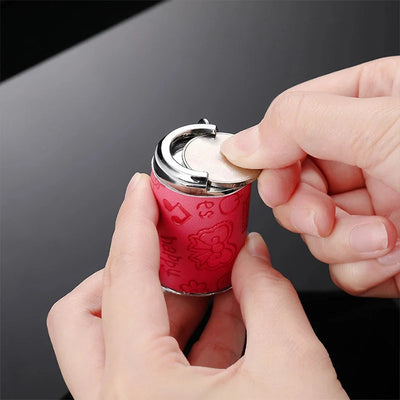 Metal Coin Holder Keychain