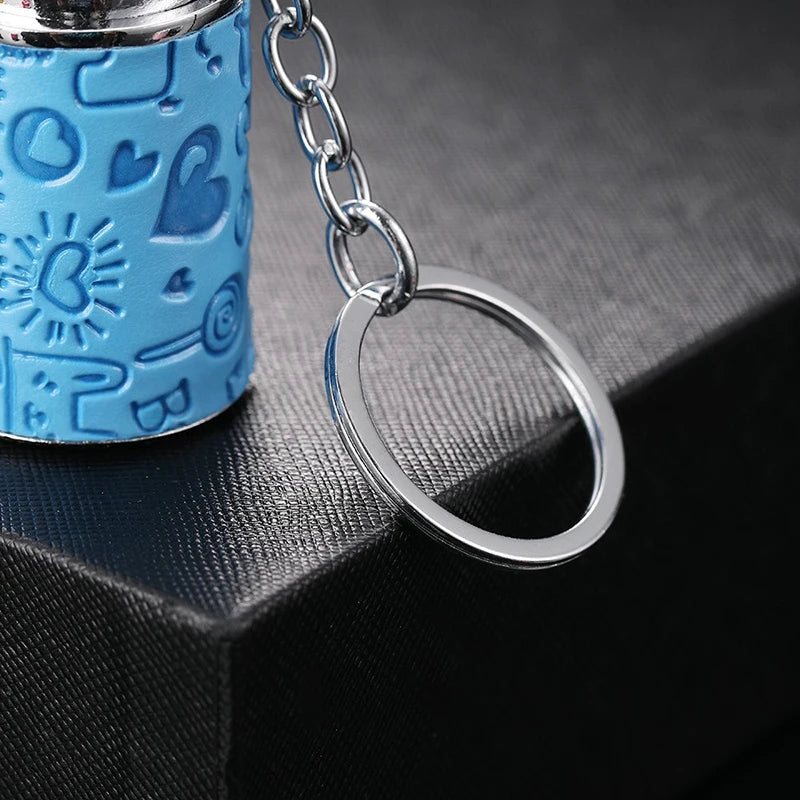 Metal Coin Holder Keychain