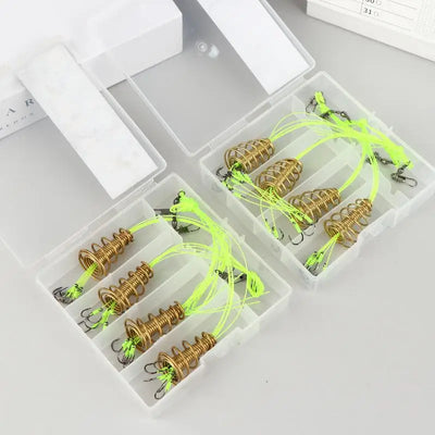 4PCS Explosive Carp Spring Hook Set