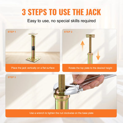 House Floor Support Jacks – 2,500 lbs (4-Pack)