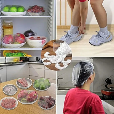 Reusable Elastic Food Storage Covers & Stretch Bowl Lids