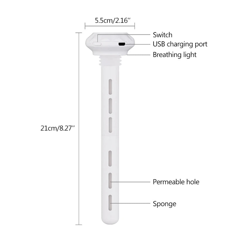 Portable USB Humidifier with Adjustable Length