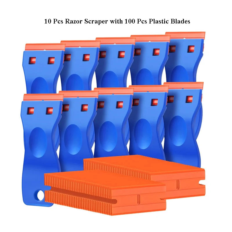 Plastic Razor Scraper with 100 Blades