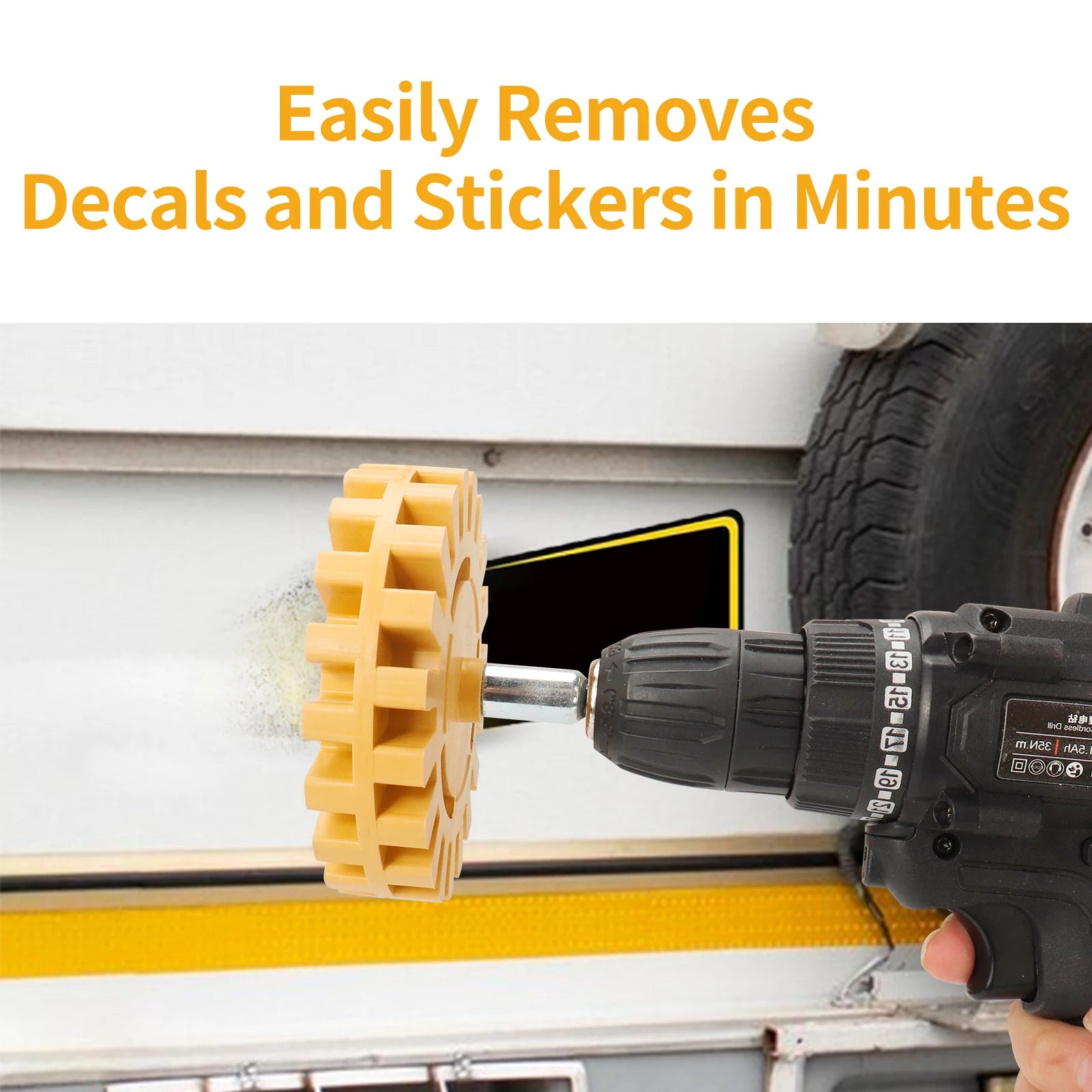 Rubber Eraser Wheel Decal Remover Tool