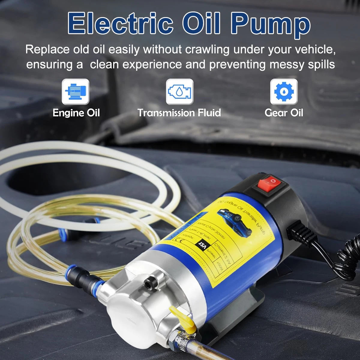 12V Electric Motor Oil & Diesel Transfer Pump