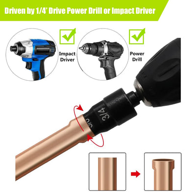 Copper Pipe Expander Drill Bit Set