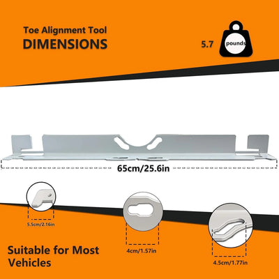 2PCS Wheel Alignment Toe Plates (I)