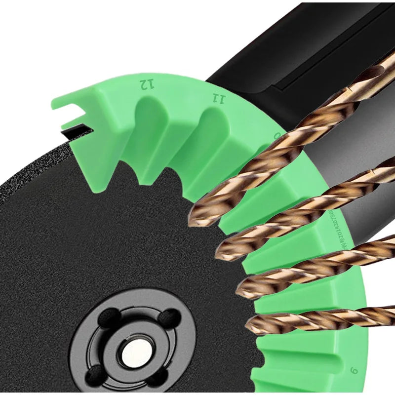 Drill Bit Sharpener Grinding Attachment 1/8"–1/2" (3–12mm)