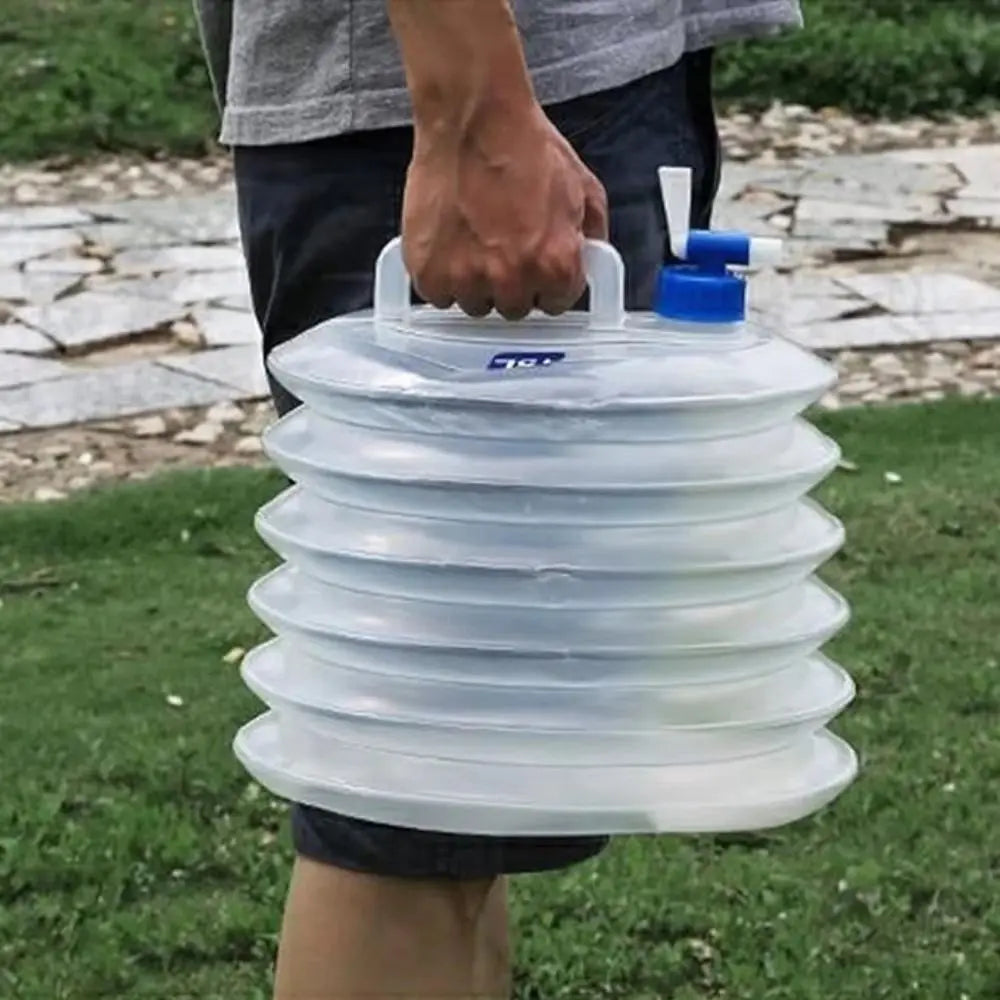 Folding Water Bucket with Faucet (T)