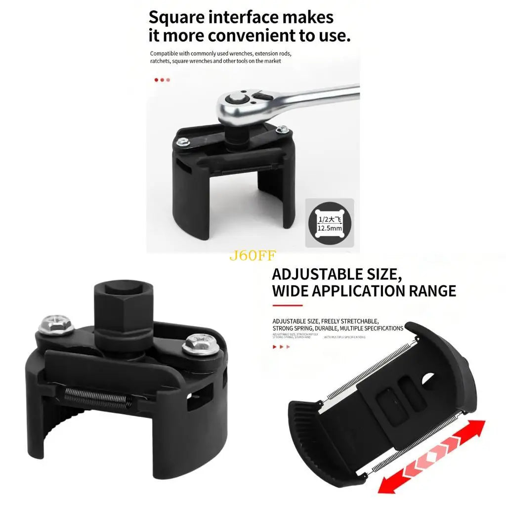 Adjustable Oil Filter Removal Tool (60–80 mm)