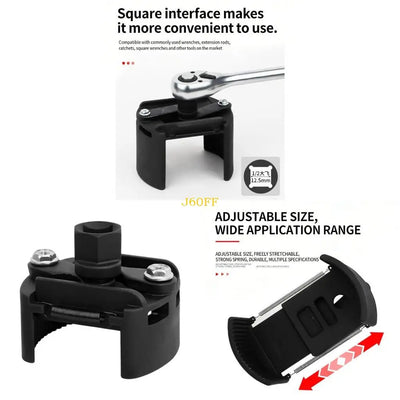 Adjustable Oil Filter Removal Tool (60–80 mm)