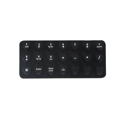 70-Piece Raised Silicone Keyboard Stickers for Long Nails