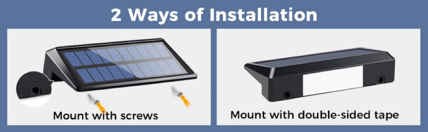 2 Pack Solar Wall Lights – 4 LED Outdoor