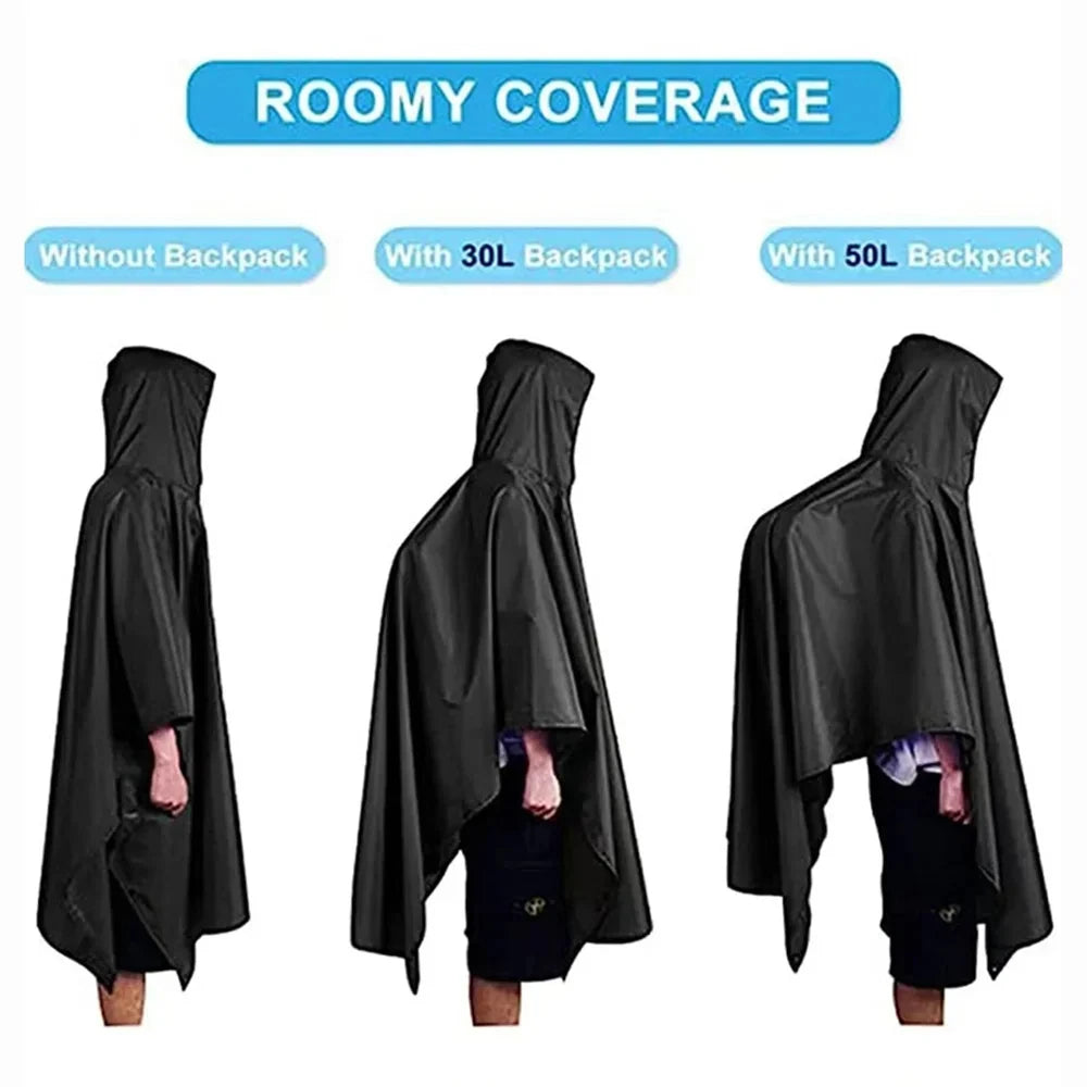3-in-1 Military Rain Poncho Shelter