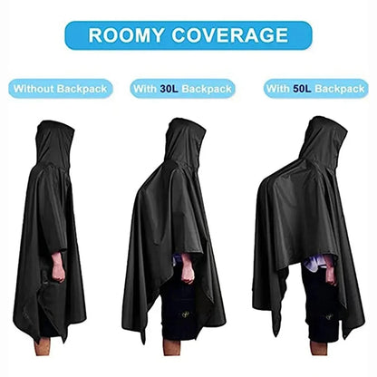 3-in-1 Military Rain Poncho Shelter
