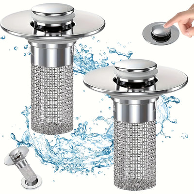 2-Pack Pop-Up Sink Drain Strainers (New)