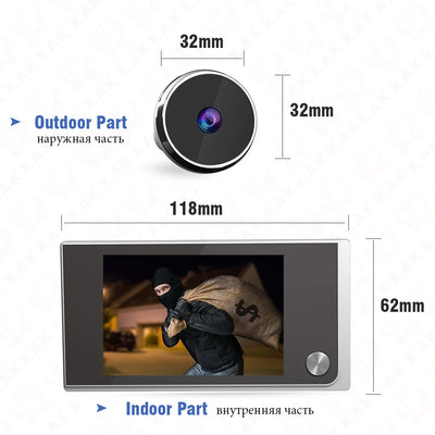 3.5" Digital Door Peephole Viewer