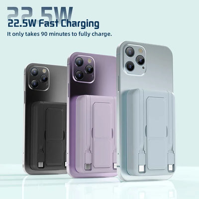10,000mAh Magnetic Wireless Power Bank & Kickstand