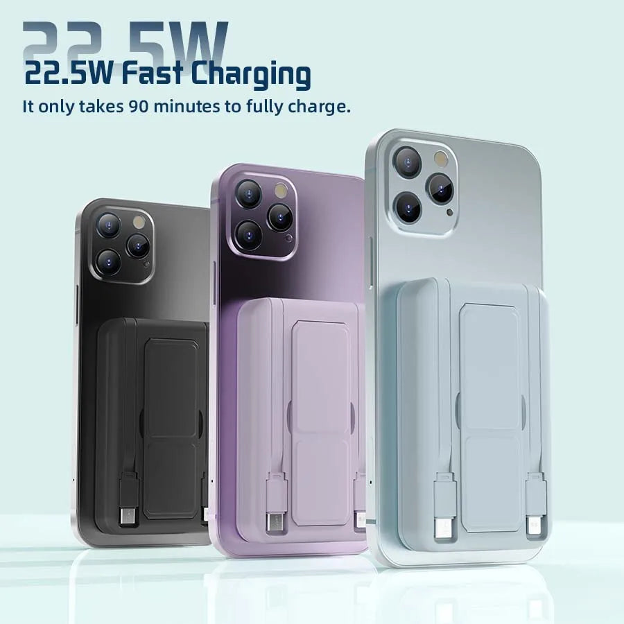 10,000mAh Magnetic Wireless Power Bank & Kickstand