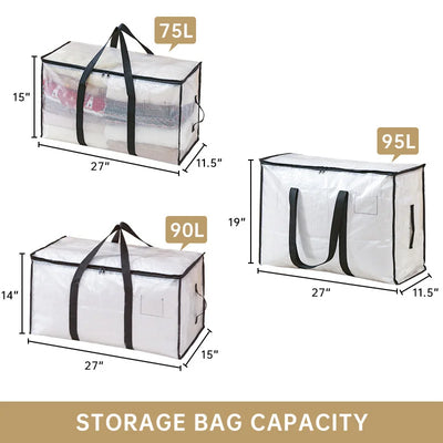 Foldable Transparent Organizer Bag