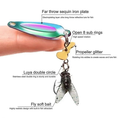 Artificial Fly Spinner Fishing Lure Set