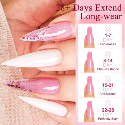 Set de 10 piezas para extensión de uñas de poligel