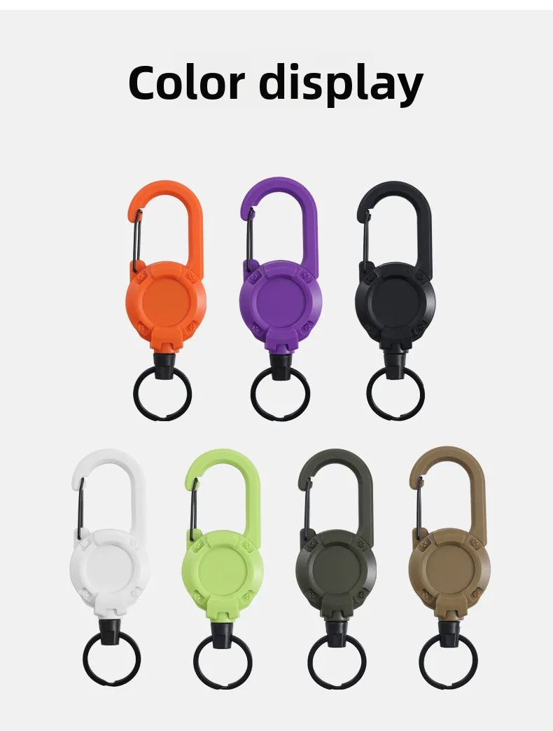 Retractable Steel Keychain