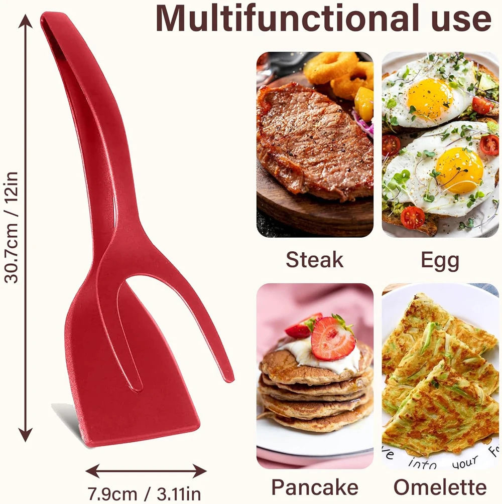 2-in-1 Flip Spatula Tongs