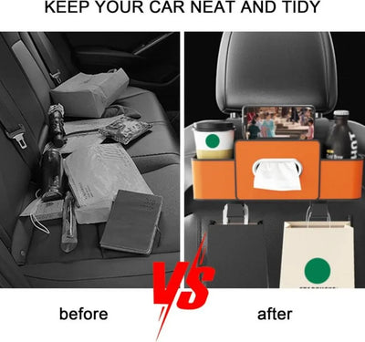 Car Back Seat Storage Organizer