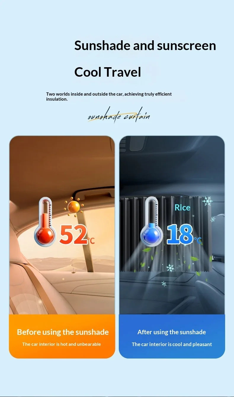 Foldable Car Side Window Sun Shades (2/4 PCS)