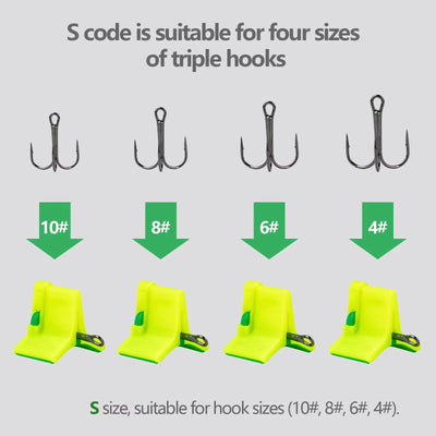 10-Piece Safety Treble Hook Covers & Bonnet Protectors