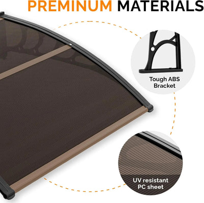Modern Polycarbonate Window Awning & Door Canopy