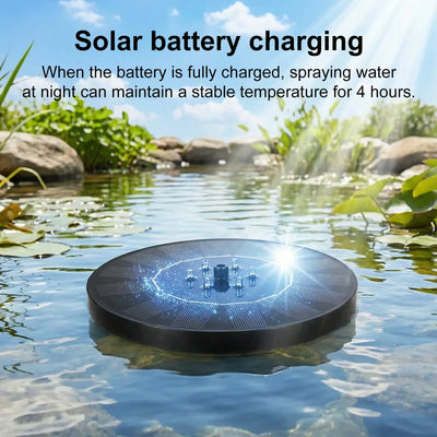 Solar Fountain Pump with LED Lights