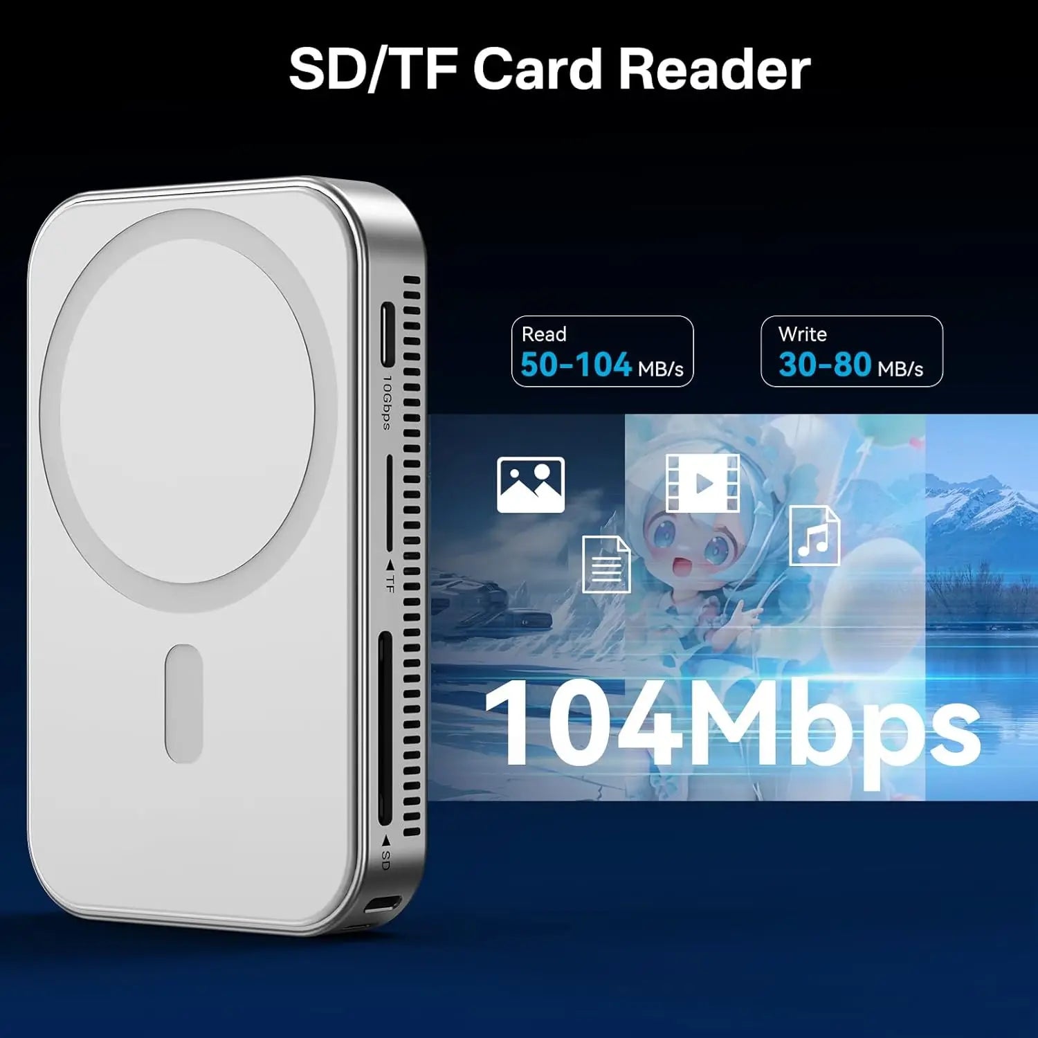 Magnetic M.2 NVMe SSD Dock (SSD Not Included)