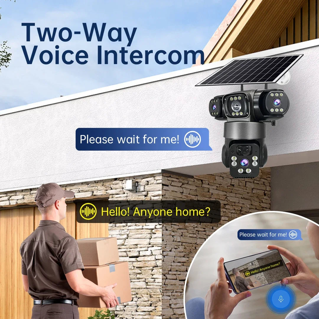 15MP Triple-Lens Solar Security Camera