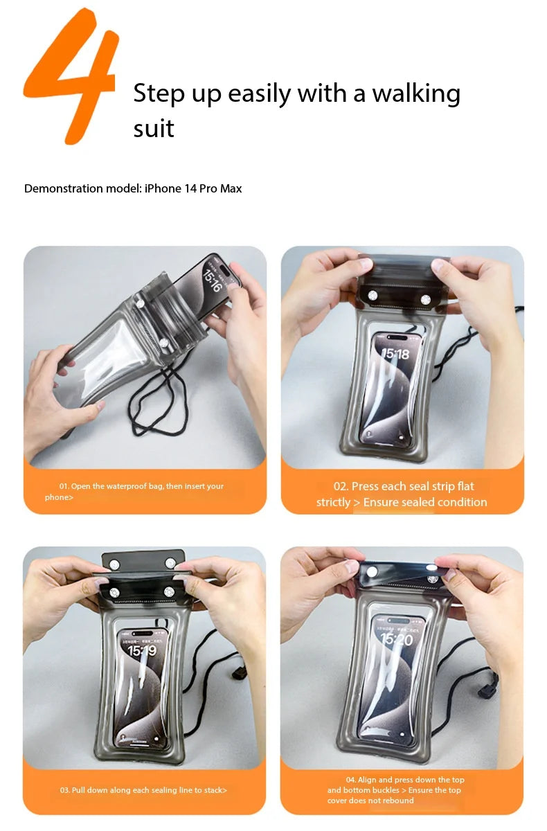 Universal Waterproof Phone Pouch with Lanyard