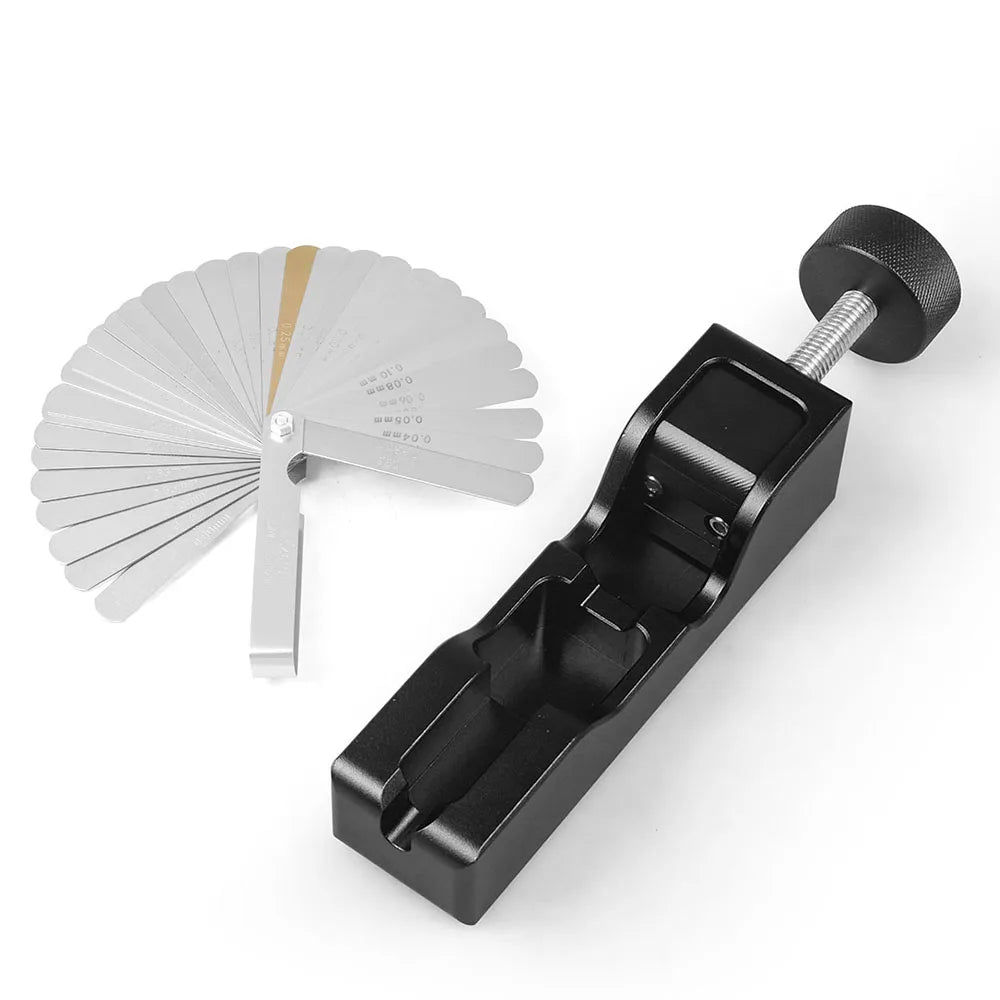 Universal CNC Aluminum Spark Plug Gap Tool Set with Feeler Gauge