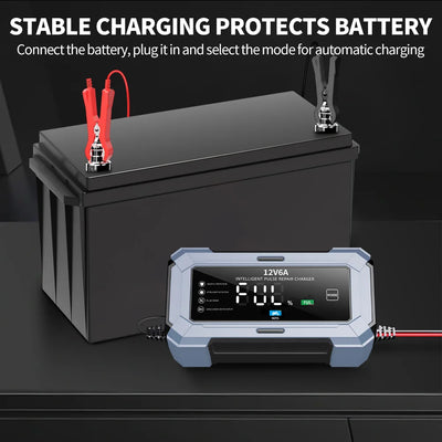 6A 12V Smart Battery Charger