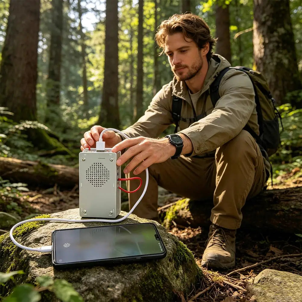 5-in-1 Hand Crank Emergency Radio & Charger
