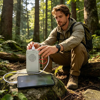 5-in-1 Hand Crank Emergency Radio & Charger